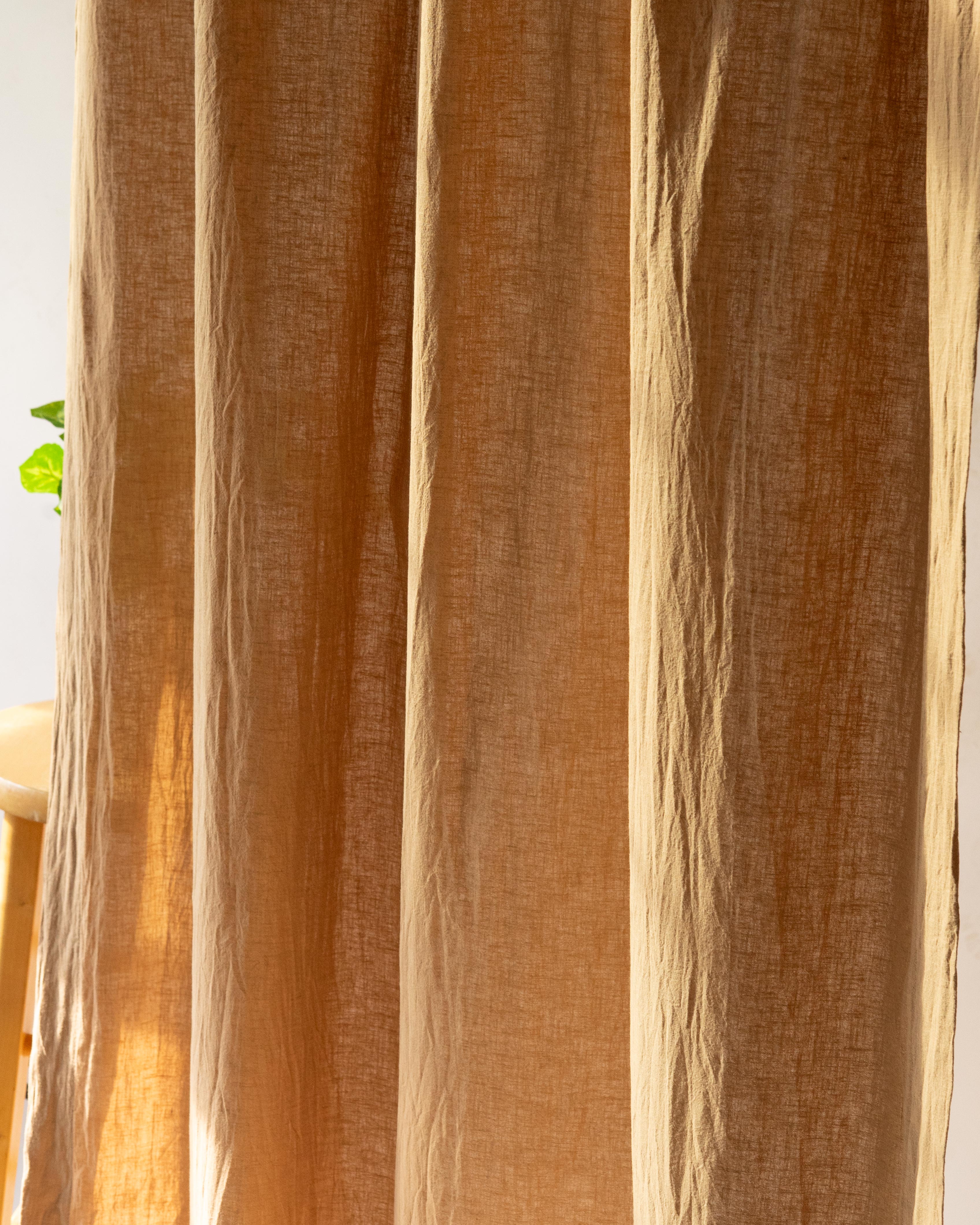 Beige Muslin Curtain