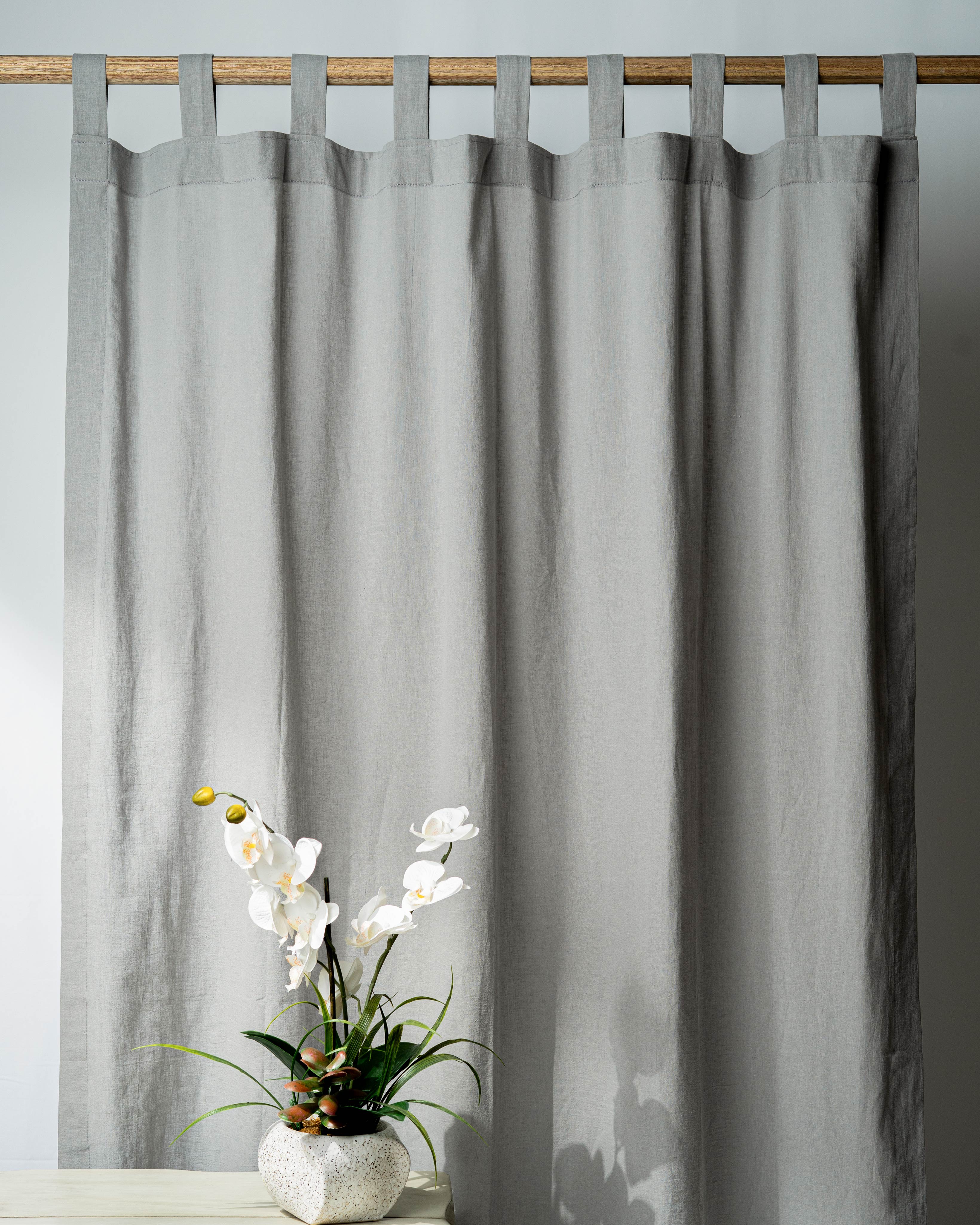 Grey Muslin Curtain