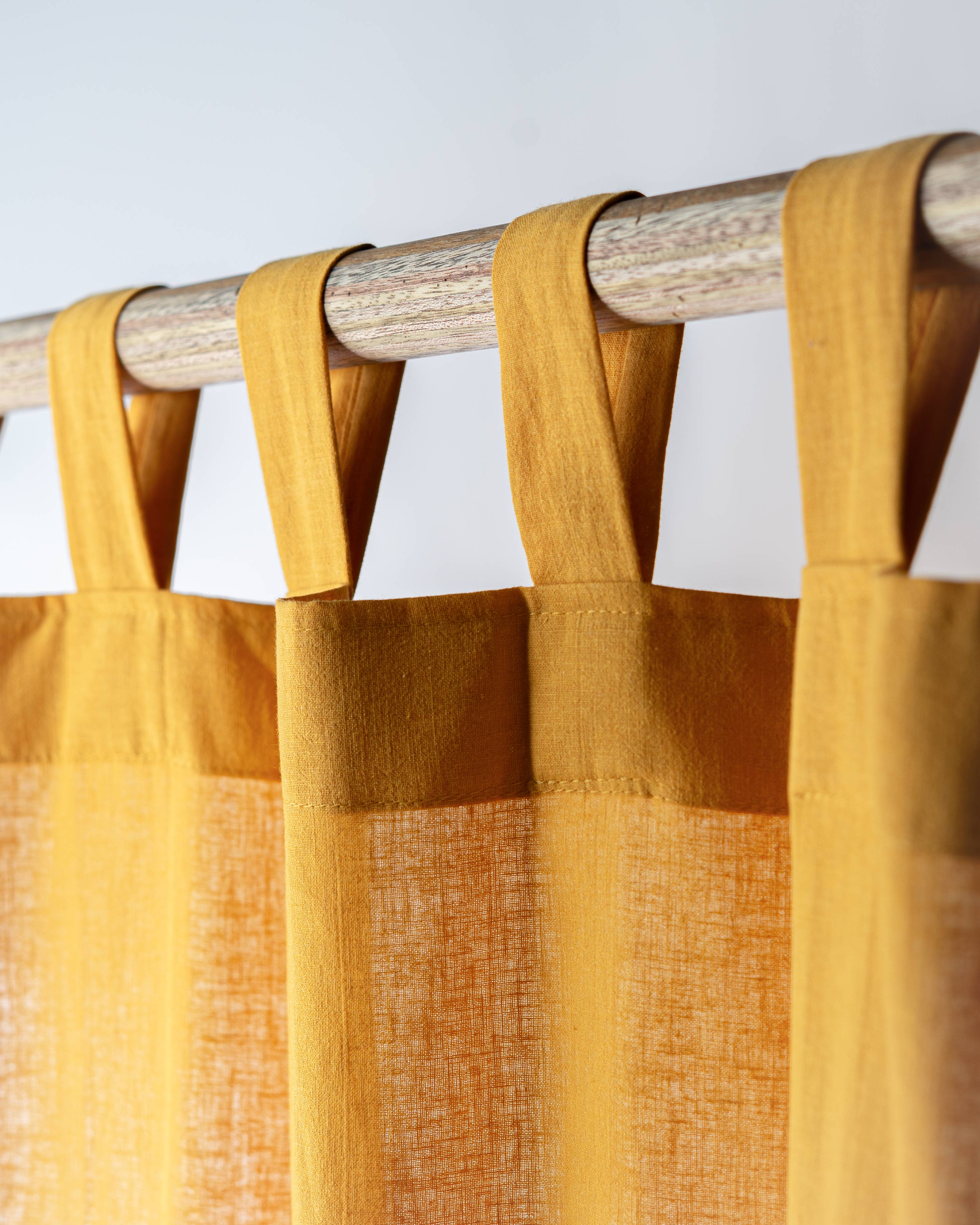 Tab Top Linen Curtain